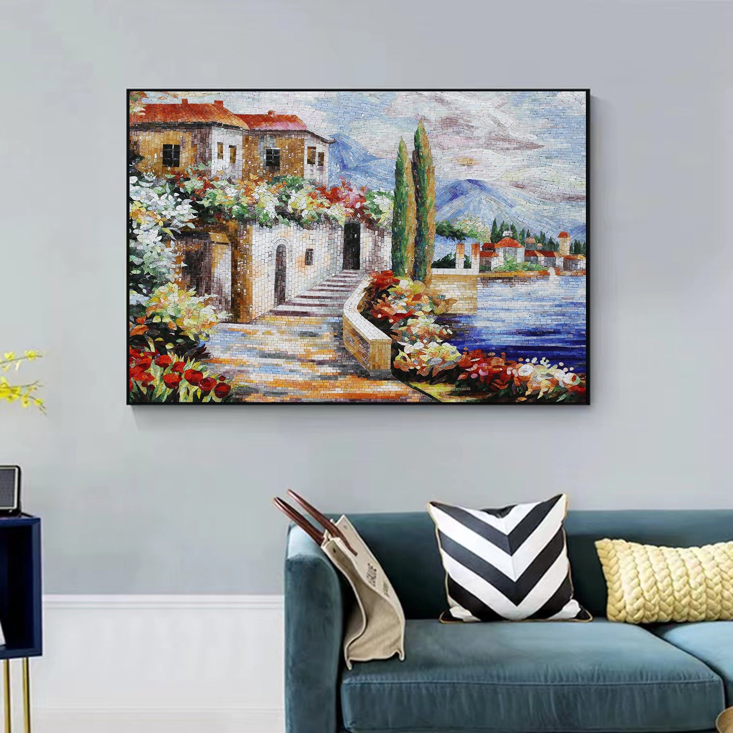 A Mosaic Art Vernalagnia Glass materials Custom made size AJ24