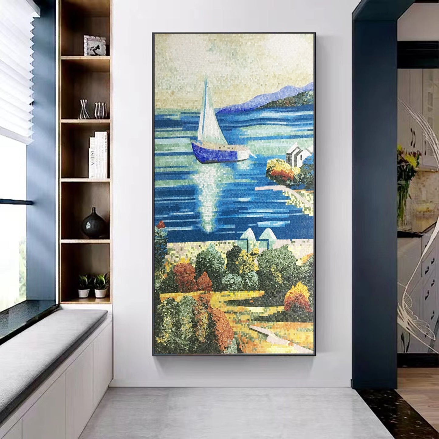 A Mosaic Art Distance Glass materials Custom made size AJ27