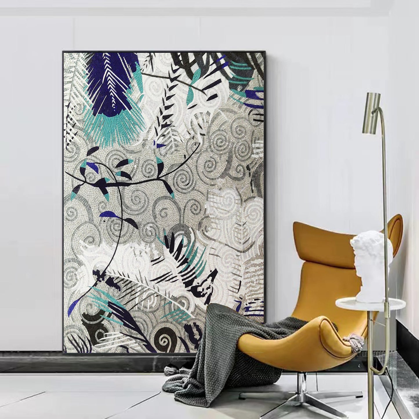 A Mosaic Art Ponder Glass materials Custom made size AJ42