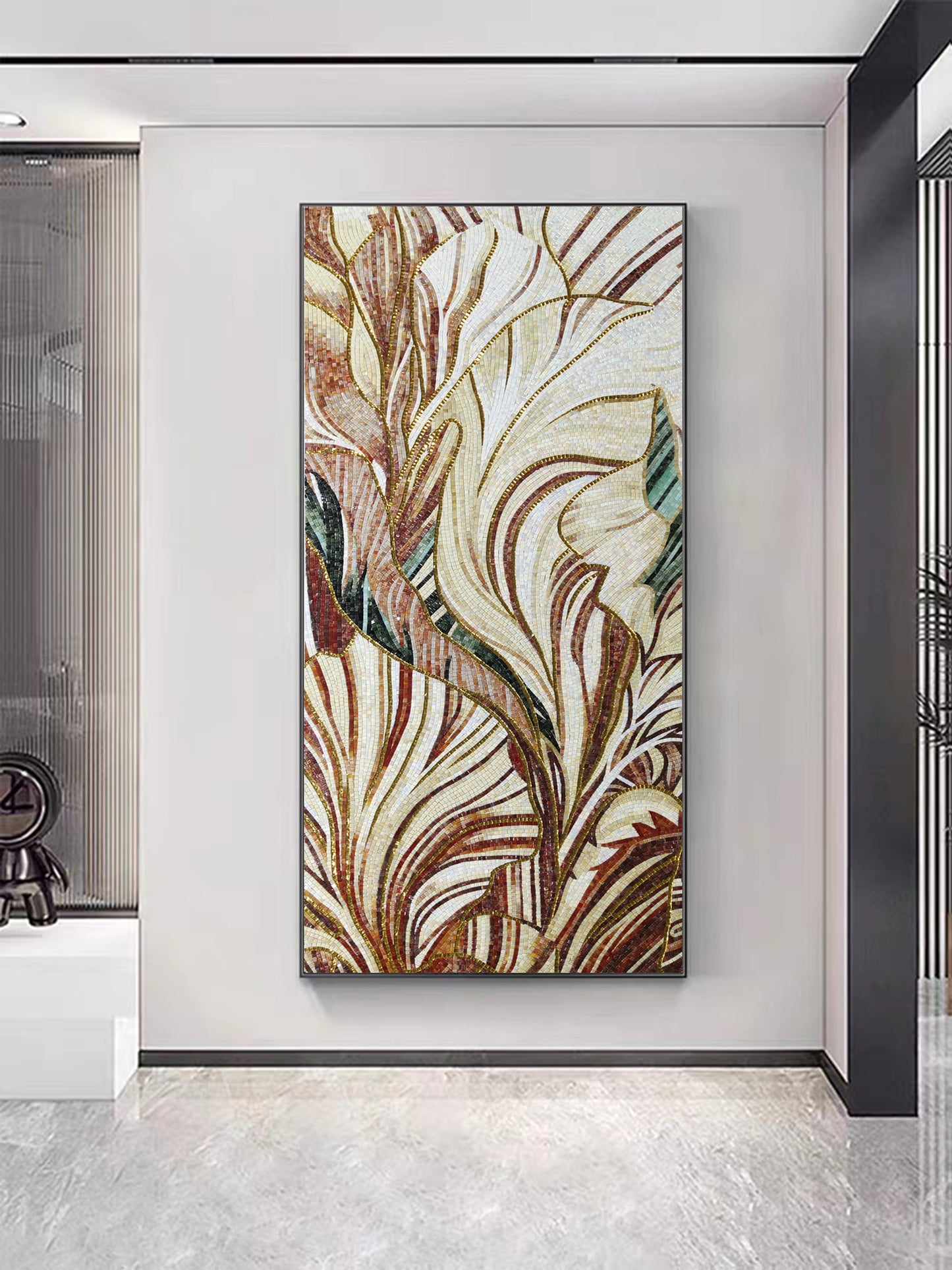 A Mosaic Art Enthusiasm Glass materials Custom made size AJ44