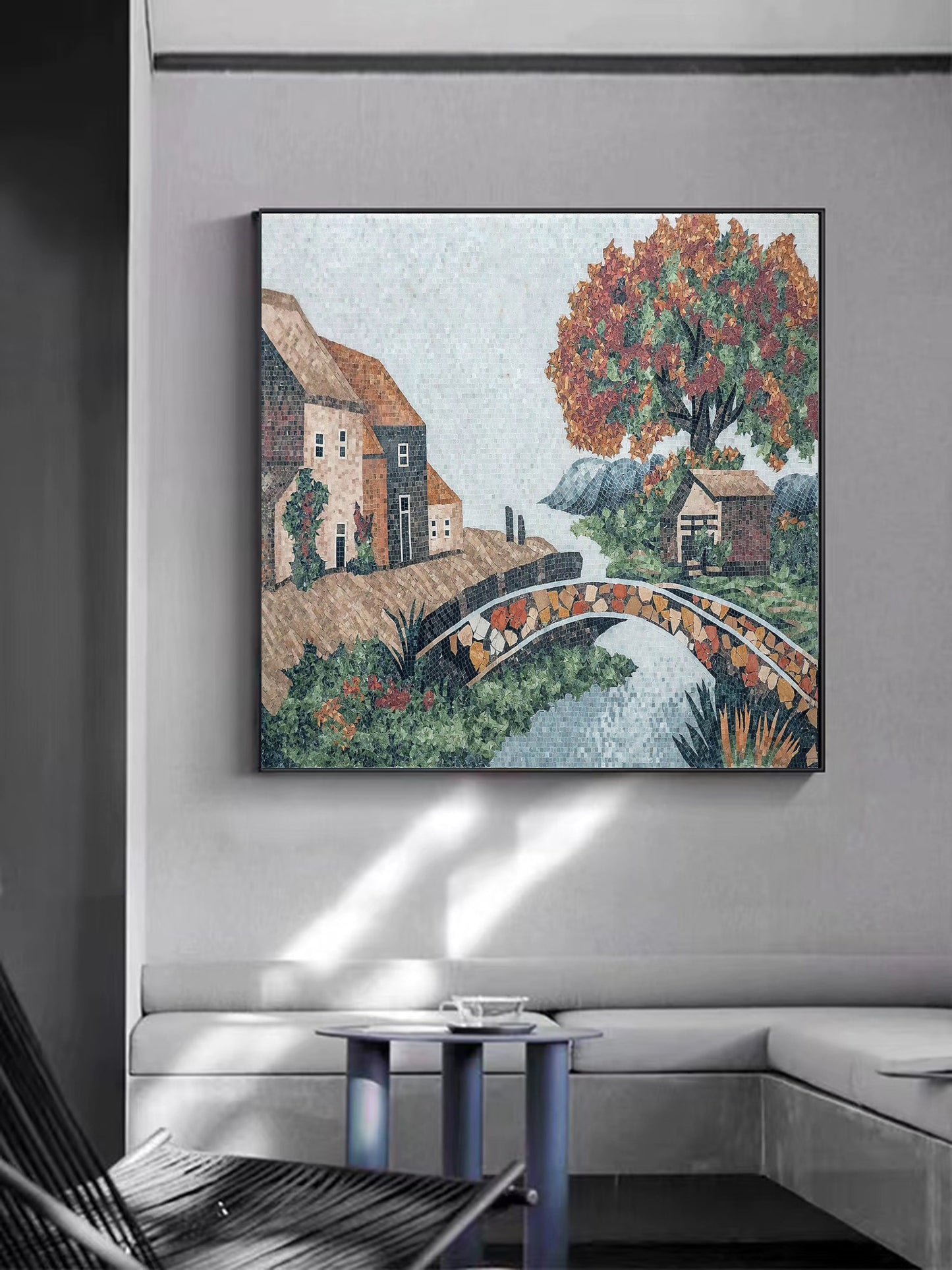 A Mosaic Art Fruitful Glass materials Custom made size AJ54