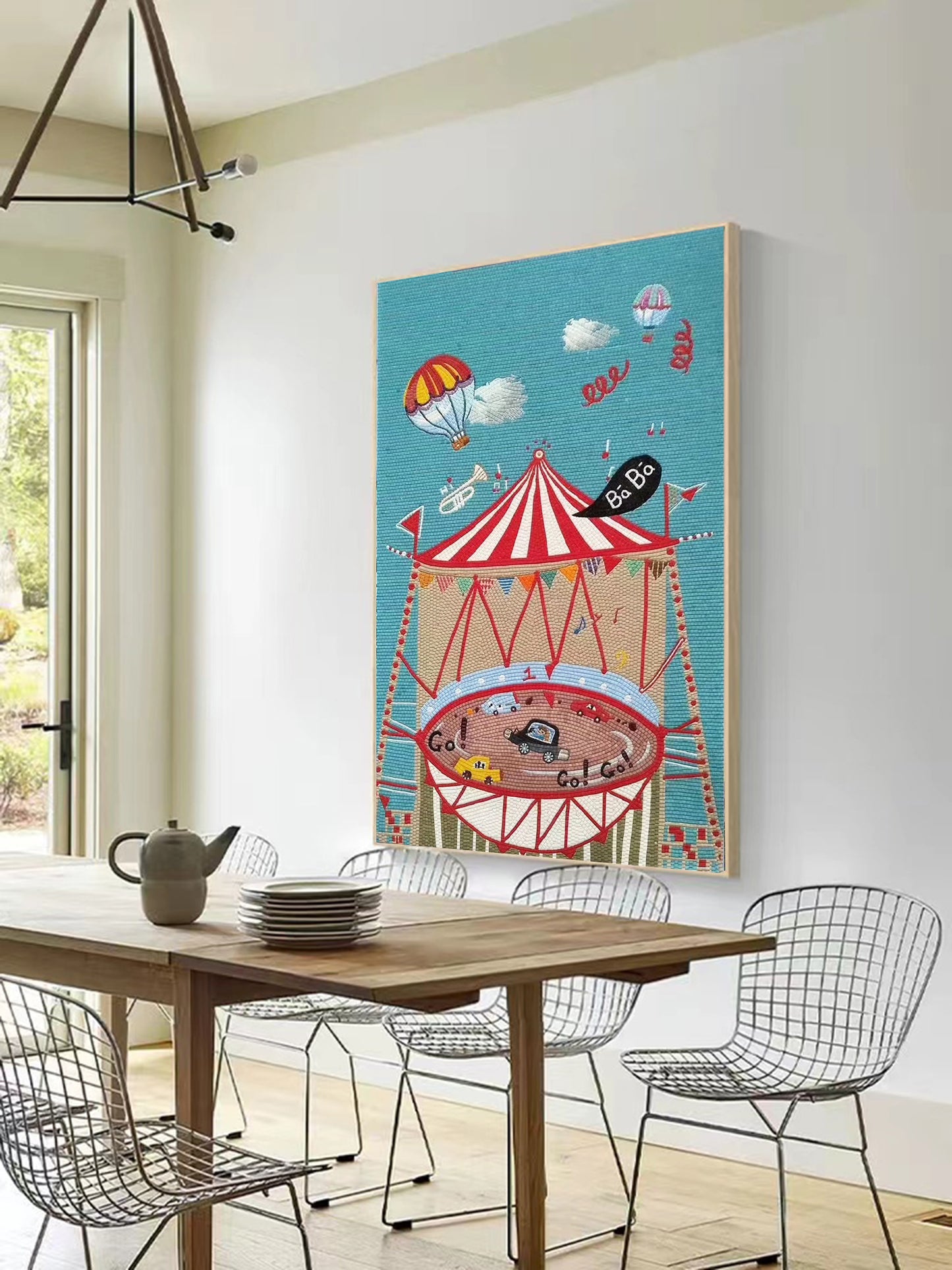 A Mosaic Art Amusement park Glass materials Custom made size AJ103