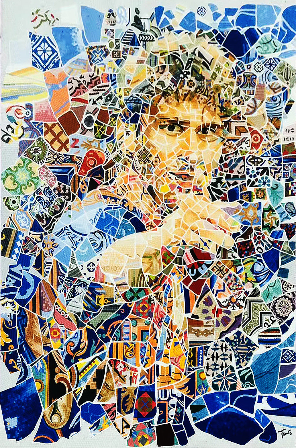 A Mosaic Art Custom made Lionel Messi for Fans