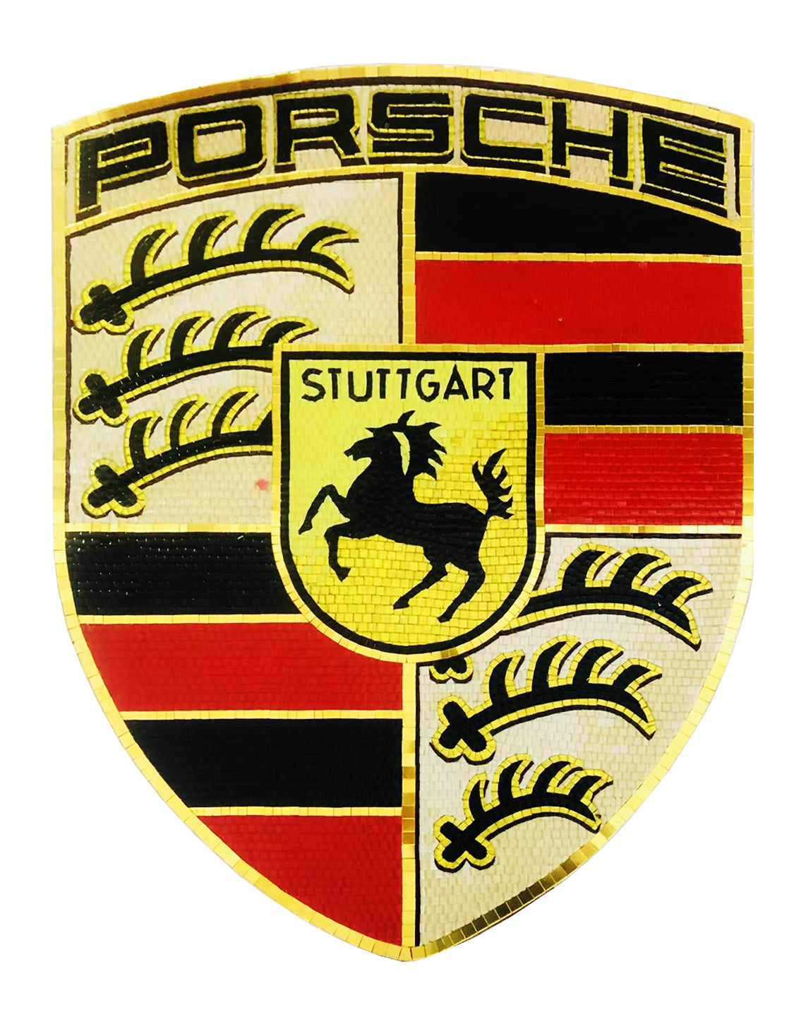 A Mosaic Art Custom made for Porsche