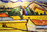 A Mosaic Art bumper harvest from Van Gogh Glass materials Custom made size AJ7